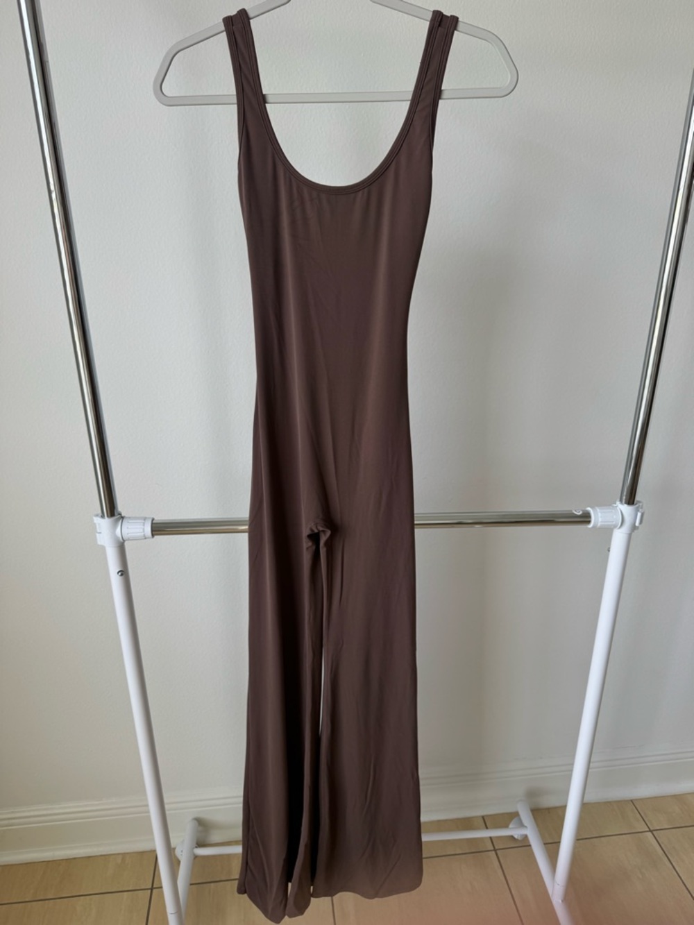 Scoop Neck Brown Jumpsuit